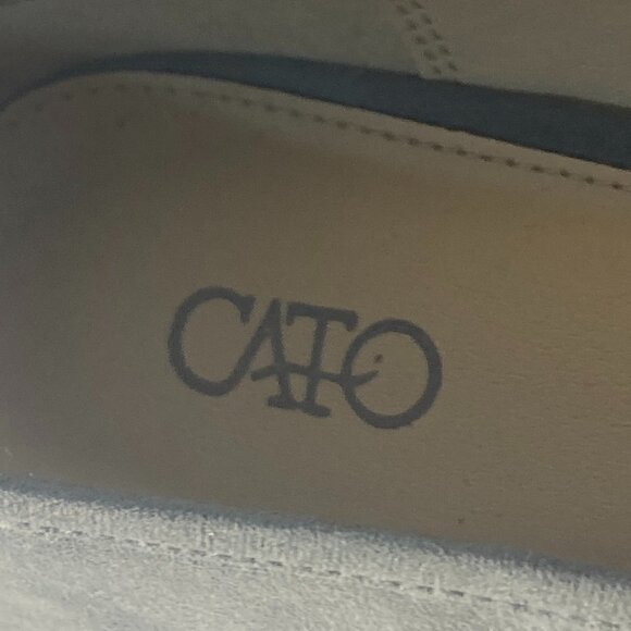 Cato SZ 8 gray suede square toe classic loafer office essential street style - Picture 9 of 9